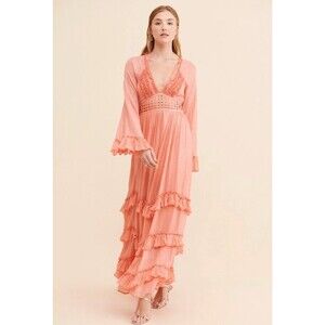 Free People Seraphina Maxi Dress Size XL Small flaw